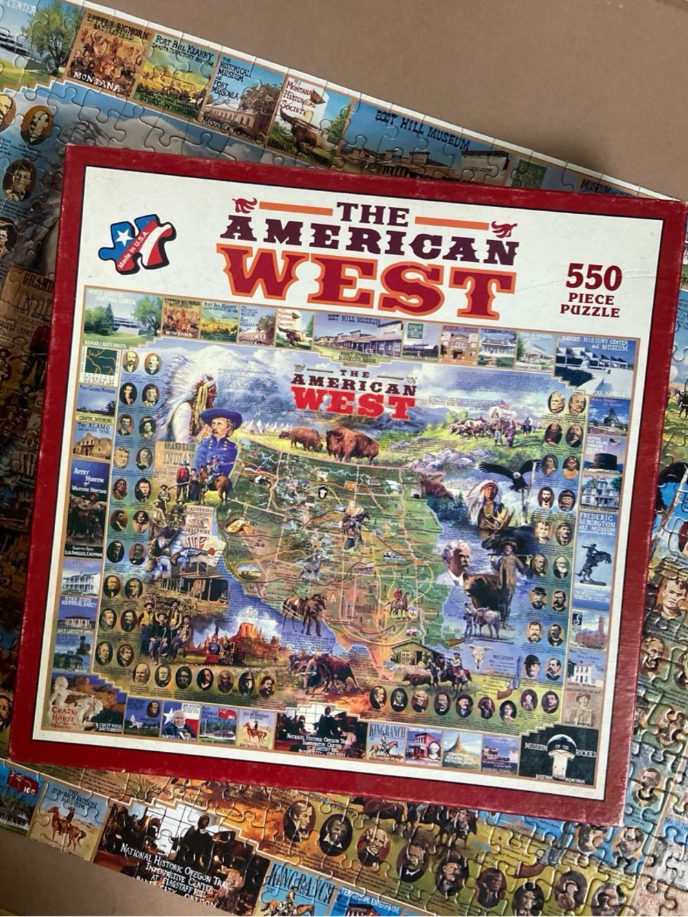Vintage White Mountain The American West 550 Piece Puzzle (1997)